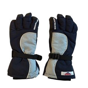 3x$15 Sno*blocker Winter Gloves | Black & Blue Knit Cold‑Weather Gloves